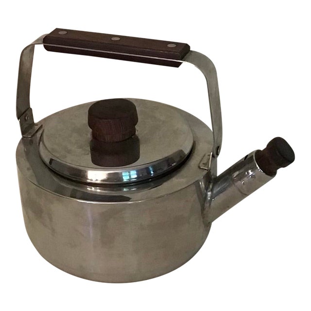 MidCentury Modern Faberware Stainless Steel Whistling Tea Kettle