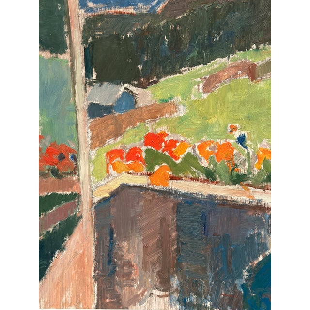 John Hedman, Balcony View, 1960s, Oil on Panel, Framed For Sale - Image 17 of 18