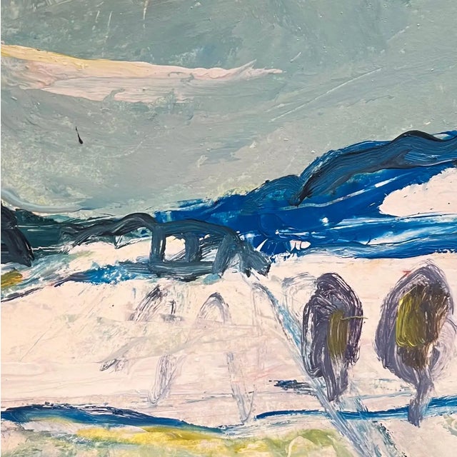 Jean Krille, Landscape 130, Oil on Canvas, 1981 For Sale - Image 4 of 10