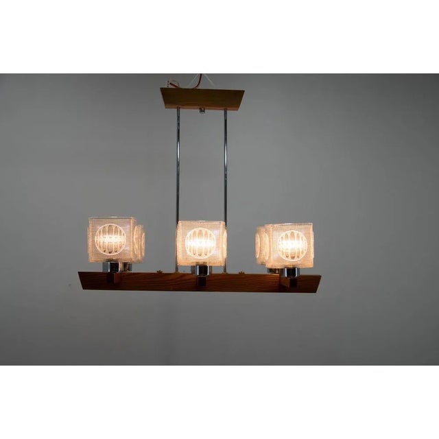 Large Ceiling Light from Instala Decin, Czechoslovakia, 1970s For Sale - Image 3 of 12