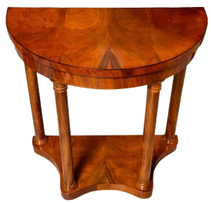 Biedermeier Walnut Console Table, 1830s