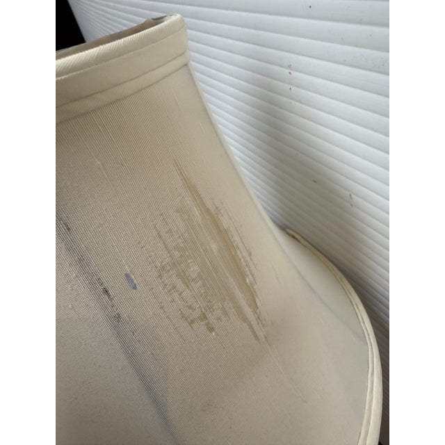 Vintage Carved Italian Alabaster Table Lamp For Sale - Image 9 of 12