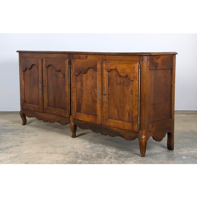 19th Century French Louis XV Style Oak Sideboard Enfilade Buffet For Sale - Image 11 of 12