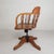 Height-Adjustable Oak Swivel Office Chair, 1930s For Sale - Image 6 of 18