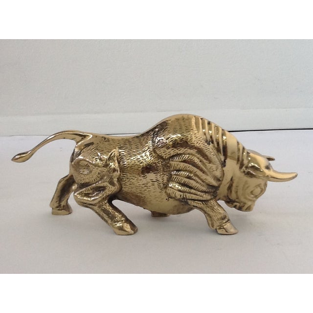Brass Bull Sculpture Chairish