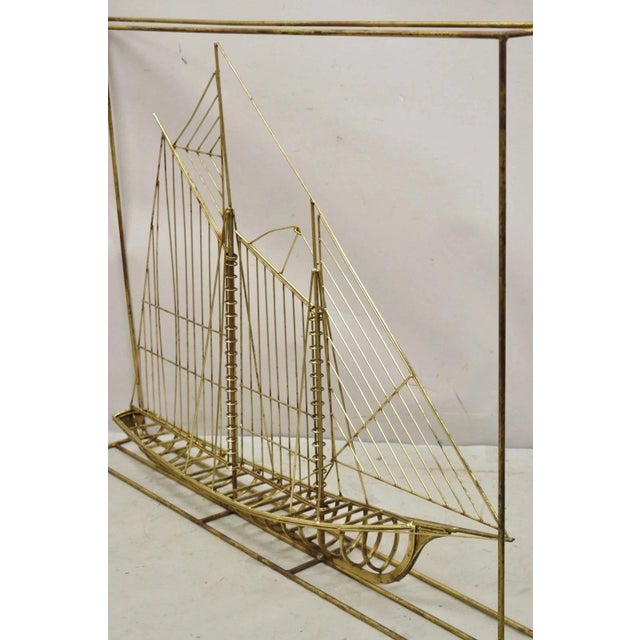 Curtis Jere Mid 20th Century Clipper Ship Large Metal Wall Sculpture For Sale - Image 12 of 12