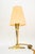 Brass polished and stove enameled The fabric shade is replaced ( new ) The bulb is a small one e14 ( european ) European...