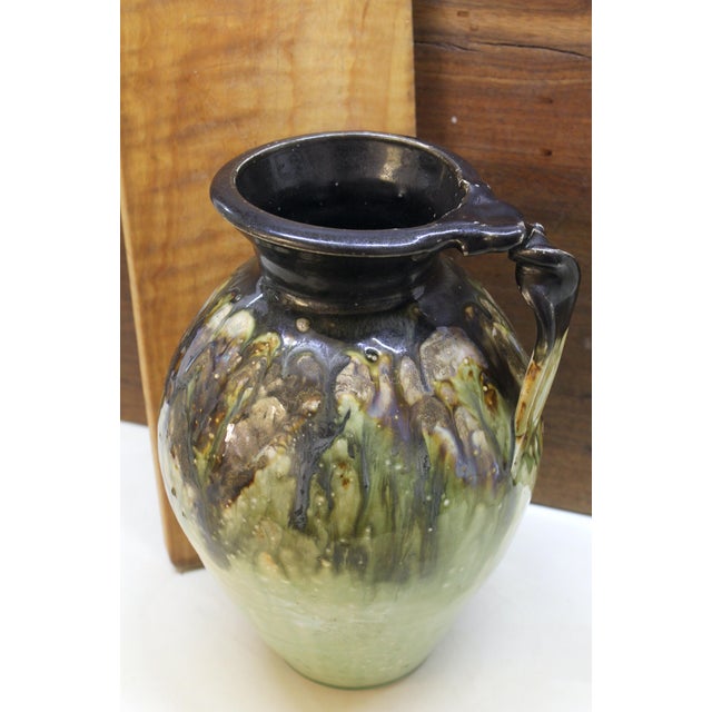 Black California Ceramic Artist Alex Long Organic Modern Mutli-Glaze Vessel 2012 For Sale - Image 8 of 18