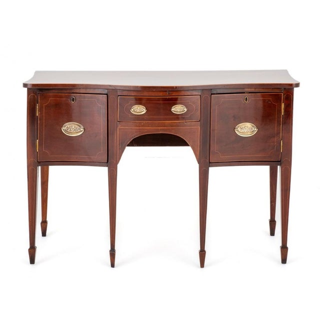 Georgian Sideboard in Mahogany Server Buffet, 1890s For Sale - Image 3 of 16