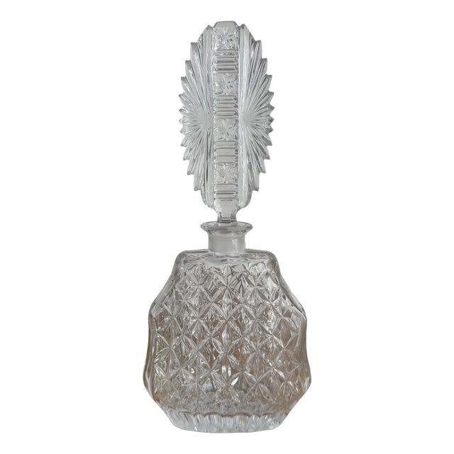 Antique French Crystal Decanter For Sale