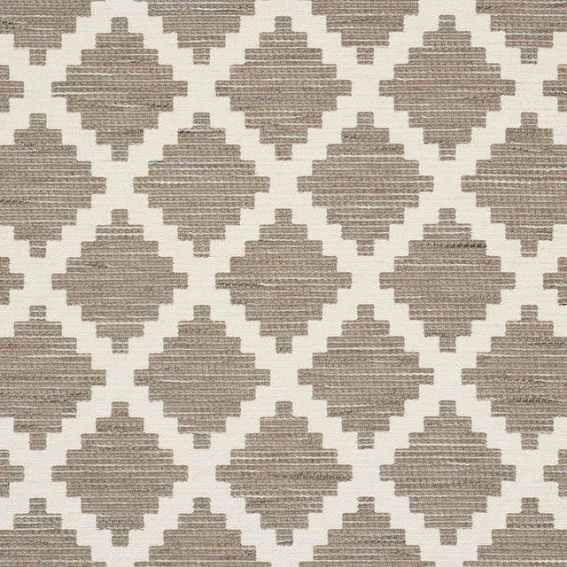Sample - Schumacher Tibur Fabric in Neutral For Sale