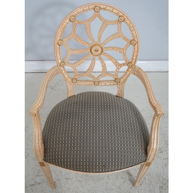 Age: Approx: 20 Years Old Details: Clean Well Cared For Finish & Upholstery Quality Construction Stunning Crackle Finish...