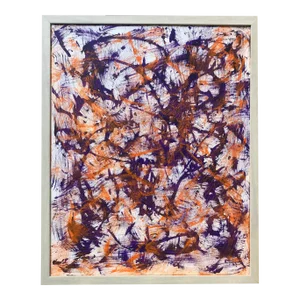 Abstract Painting Mid Century Modern by Lois Walker Acrylic on Canvas