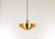 Copper Roulet pendant designed by Jo Hammerborg in 1963 and produced by Fog & Mørup in Denmark. The lamp consists of four...
