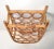 1970s Tiki Bar Arched Twelve Bottle Wine Rack Wine Storage Basket Cane Wicker Bamboo For Sale - Image 10 of 12