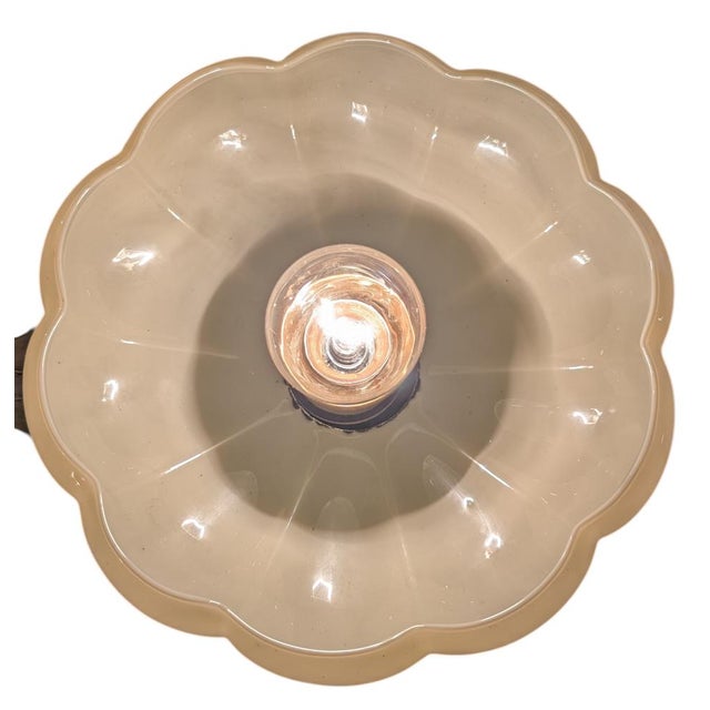 Metal Large 3-Arm Chandelier by Paavo Tynell for Oy Taito AB, 1940s For Sale - Image 7 of 18