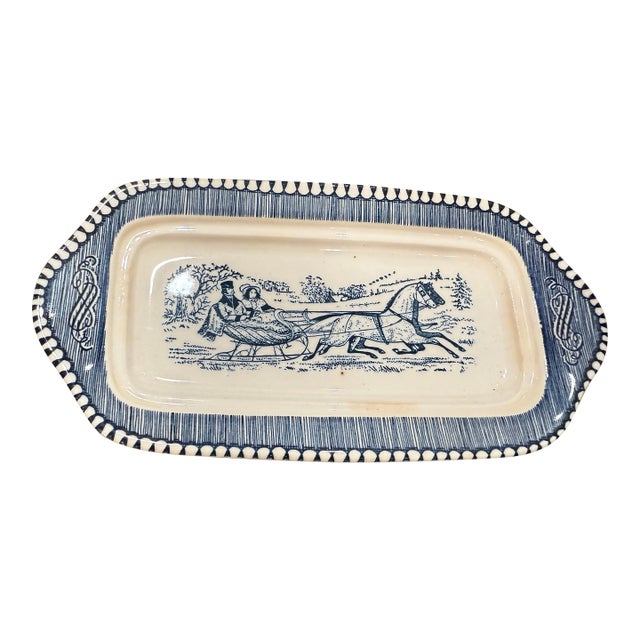 Large set of 12 (70 pieces total) from the timeless collection of Currier & Ives vintage dishes complete with matching...