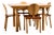 Italian Dining Table and Chairs by Gigi Sabadin for Crassevig, 1970s, Set of 5 For Sale