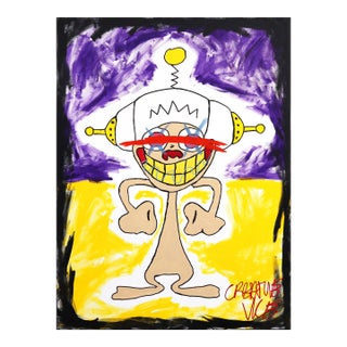 Pop Art Cartoon Character Original Painting "Absolute" Original Artwork by Randy Morales For Sale
