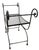 Mid 20th Century Hollywood Regency Wrought Iron Saddle Seat Bench For Sale - Image 9 of 13