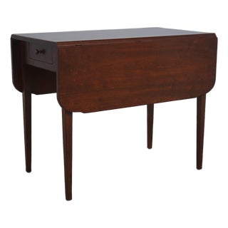 Wright Table Co 2 Drawer Country Drop Leaf Pembroke Table For Sale