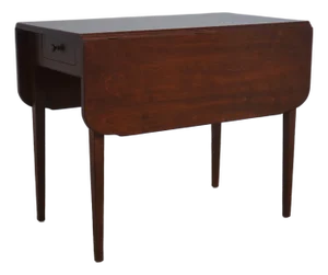 Wright Table Co 2 Drawer Country Drop Leaf Pembroke Table