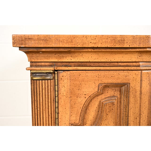 Karges Style French Regency Louis XVI Carved Fruitwood Long Dresser or Credenza, Circa 1960s For Sale - Image 11 of 15