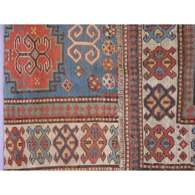 This striking late 19th-century Caucasian Kazak rug is an outstanding example of the bold tribal artistry that has made...