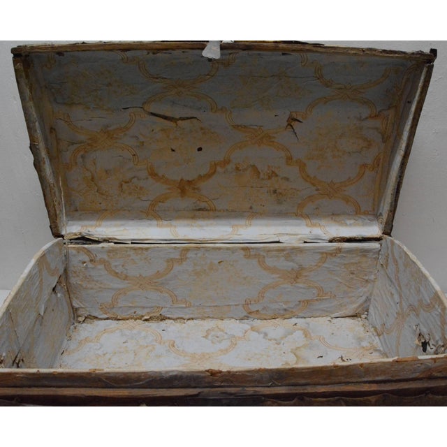 Brown 19th Century Spanish Colonial Hide Covered Trunk For Sale - Image 8 of 11