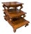 18th C Style Walnut Library Step Side Table For Sale