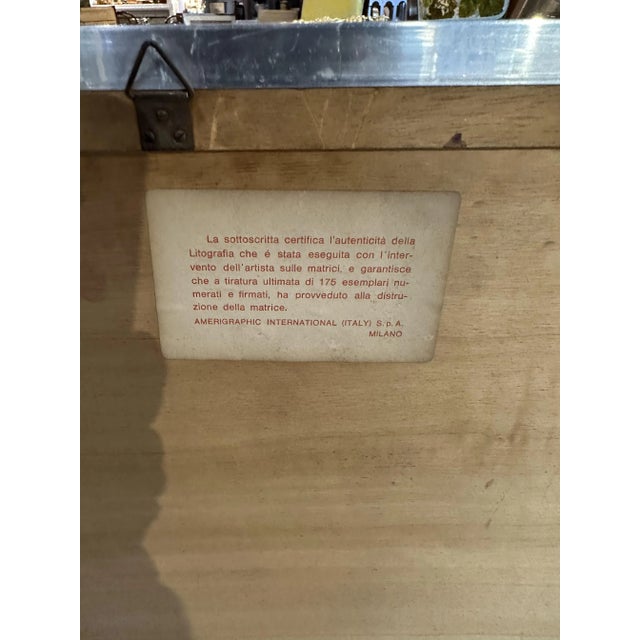 Valentino Vago, Composition, 1970s, Lithograph For Sale - Image 9 of 10