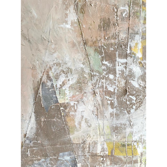 2023 Textured Abstract Painting by Jessalin Beutler "Quiet in the Chaos" For Sale - Image 4 of 7