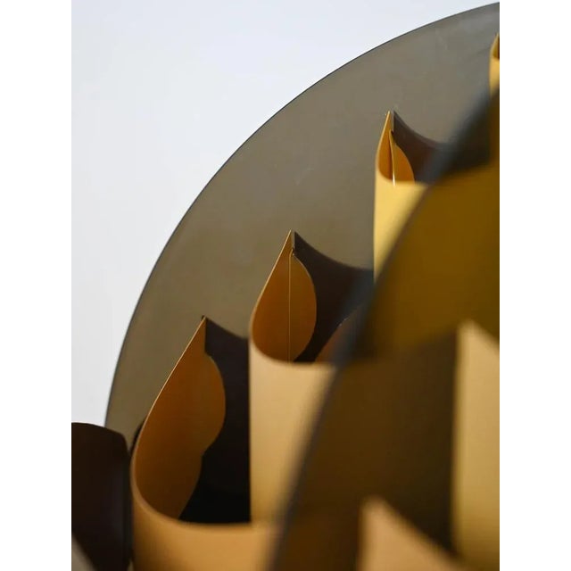 Brown Suspension Lamp, 1970s For Sale - Image 6 of 10