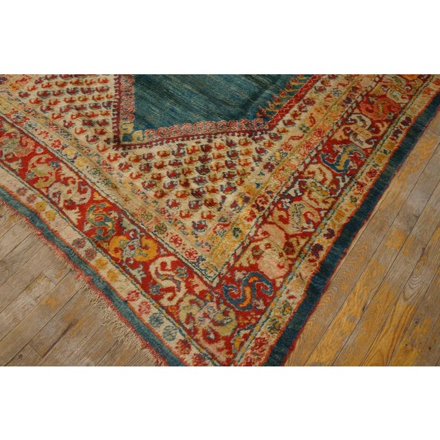 Art Deco Late 19th Century Turkish Angora Oushak Carpet ( 5' 2'' x 9' 4'' - 157 x 284 ) For Sale - Image 3 of 11