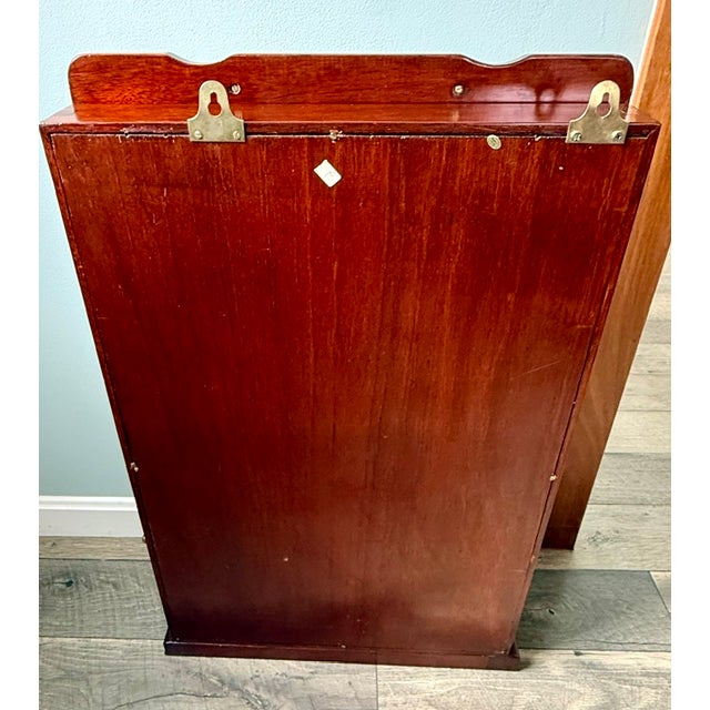 Vintage Chinese Solid Rosewood Oriental Wall Curio For Sale - Image 14 of 14