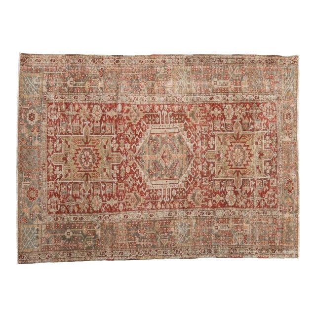 Vintage Distressed Karaja Rug - 4'7" x 6'1" For Sale