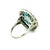 1920s Art Deco Platinum Aquamarine & Diamond Cocktail Ring, Size 6.25 For Sale In Miami - Image 6 of 13