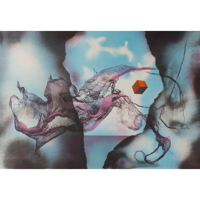 1981 Abstract Lithograph by László Dús For Sale - Image 4 of 10