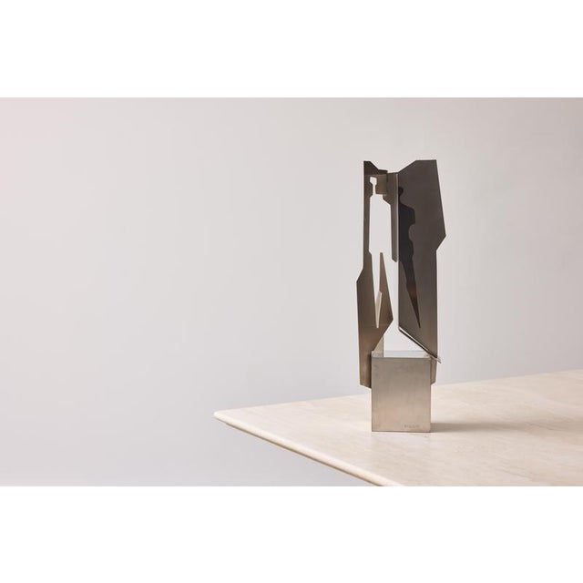 Alessandro Tagliolini, Abstract Sculpture, 1973, Stainless Steel For Sale - Image 7 of 14