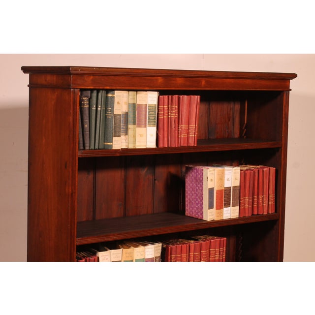 Tan 19th Century Mahogany Open Bookcase For Sale - Image 8 of 14