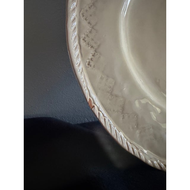 Vetri Bellezza Buttercream by Vietri (Italy) Dinner Plate For Sale - Image 4 of 8