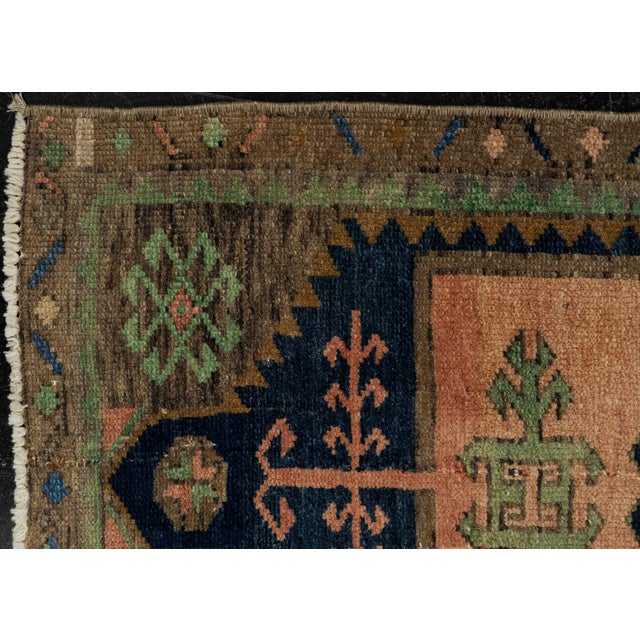Early 21st Century Turkish Mini Rug Oriental Hand Knotted Vintage Rug 1'7" x 3'2" #21216 For Sale - Image 5 of 8
