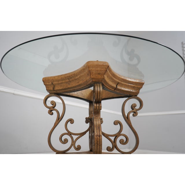 Ello Round Glass Top Pedestal Table For Sale - Image 14 of 14
