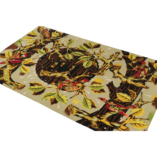 Rug & Kilim Signed Vintage Jean-Claude Bissery Tapestry “Forestière”, From Rug & Kilim For Sale - Image 4 of 7