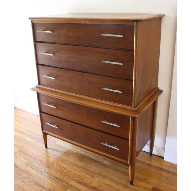 Andre Bus Mid Century Modern Lane Acclaim Tall Dresser by Andre Bus For Sale - Image 4 of 7