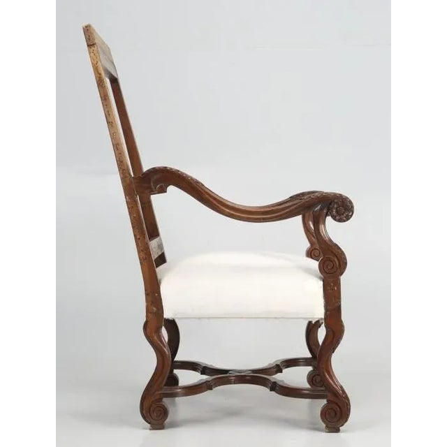 Late 19th Century Antique Single French Armchair W/ Horsehair For Sale - Image 5 of 12