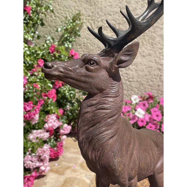 Brown Louis Carvin, Deer, 1900s, Bronze For Sale - Image 8 of 13