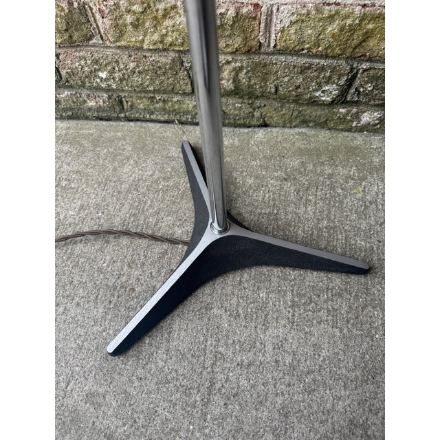 Vintage, Mid Century Modern Frank Ligttelijn for Raak Smoked Glass Orb Floor Lamp, Unmarked For Sale - Image 9 of 18