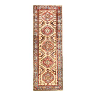 Fine Hand Knotted Kazak Runner For Sale