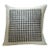 Gray Check Linen Pillow For Sale